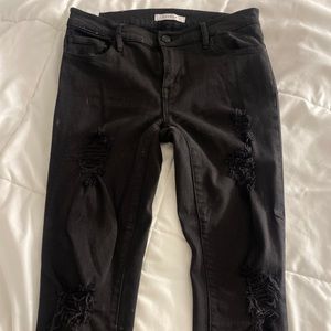 Pacsun Black Ripped Skinny Jeans